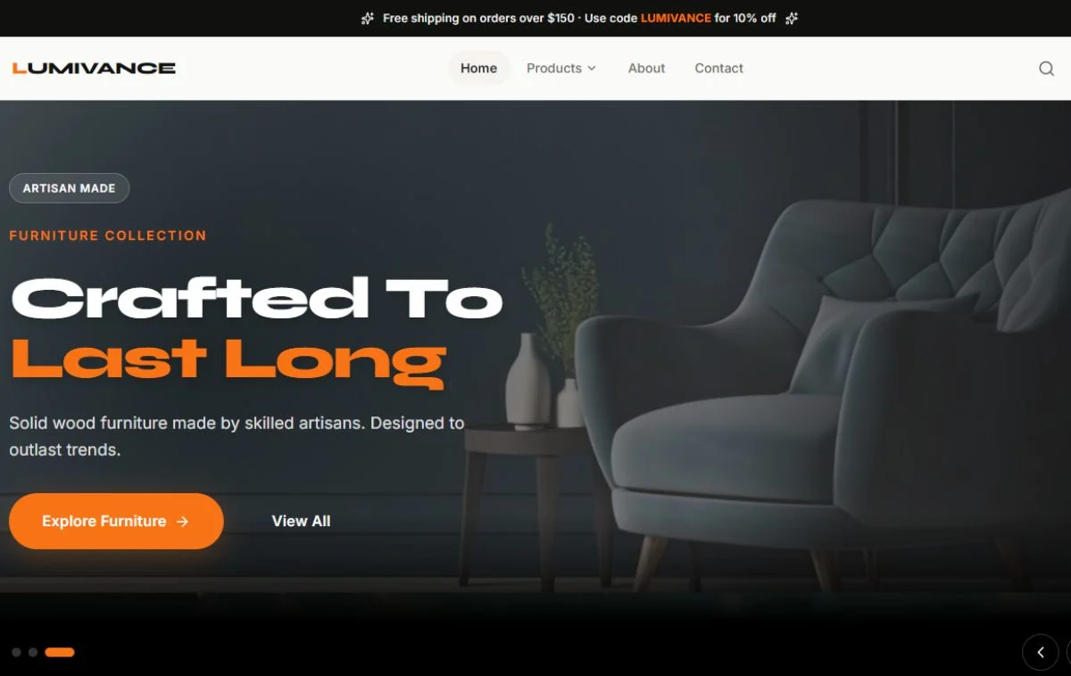 Decor Furniture & Accessories Full Featured E-commerce Platform