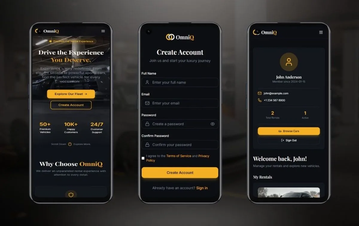 Car Rental & Booking Platform Featuring Auto Payment & Tracking System